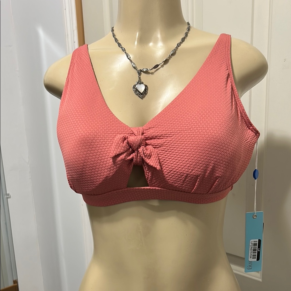 BIRD SONG Women's Pink Textured Bralette